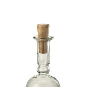 J-Line decoratie fles + kurk Rond Lang – glas – transparant J-Line decoratie fles + kurk Rond Lang – glas – transparant