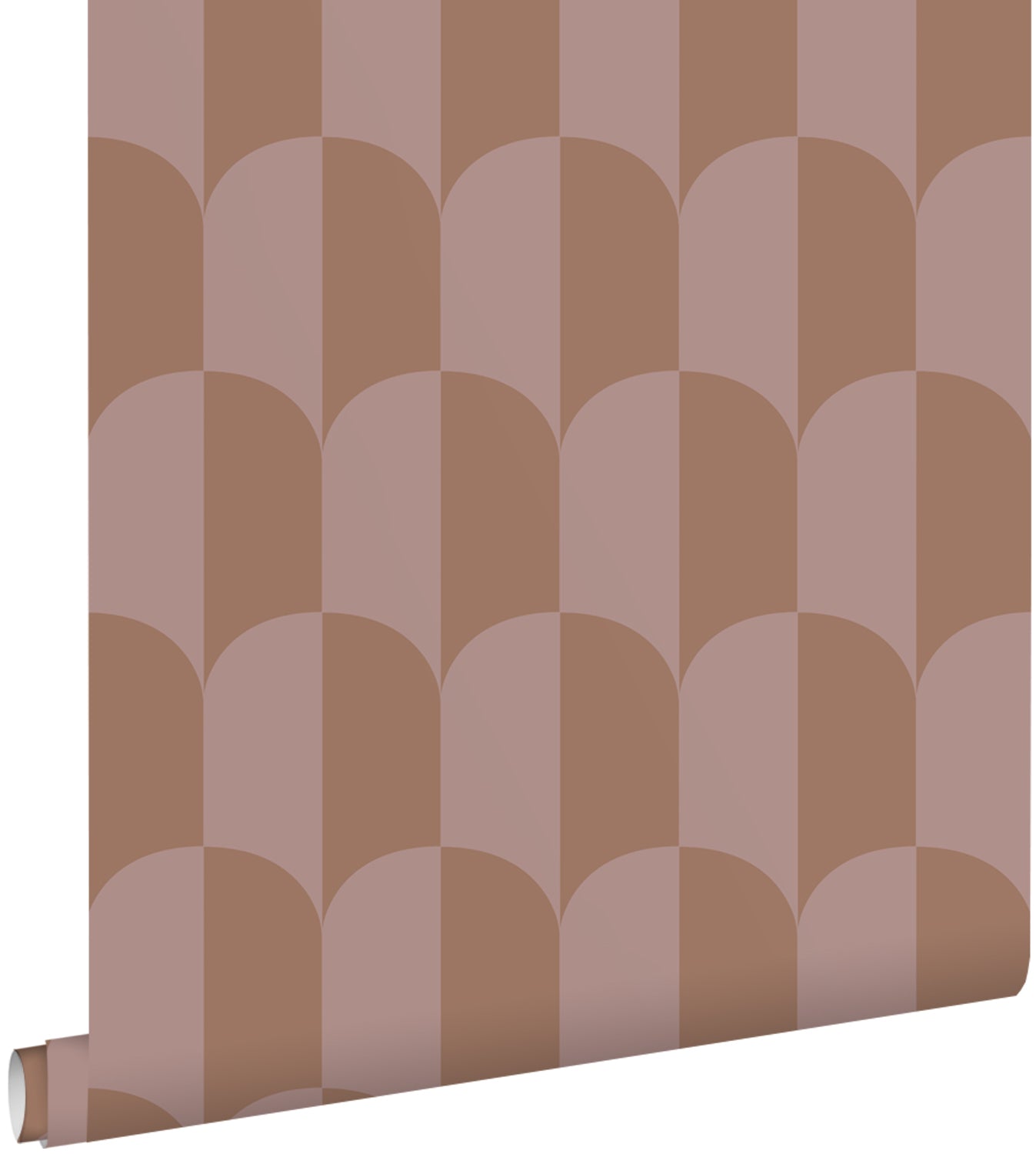ESTAhome behang art deco bogen oudroze en bruin - 53 cm x 10.05 m - 13