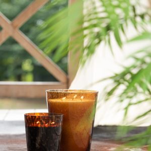 J-Line geurkaars Noa – Sandalwood – glas – bruin – medium – 68U J-Line geurkaars Noa – Sandalwood – glas – bruin – medium – 68U