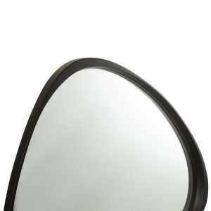 J-Line spiegel Giles – glas – zwart – large – Ø 90 cm J-Line spiegel Giles – glas – zwart – large – Ø 90 cm