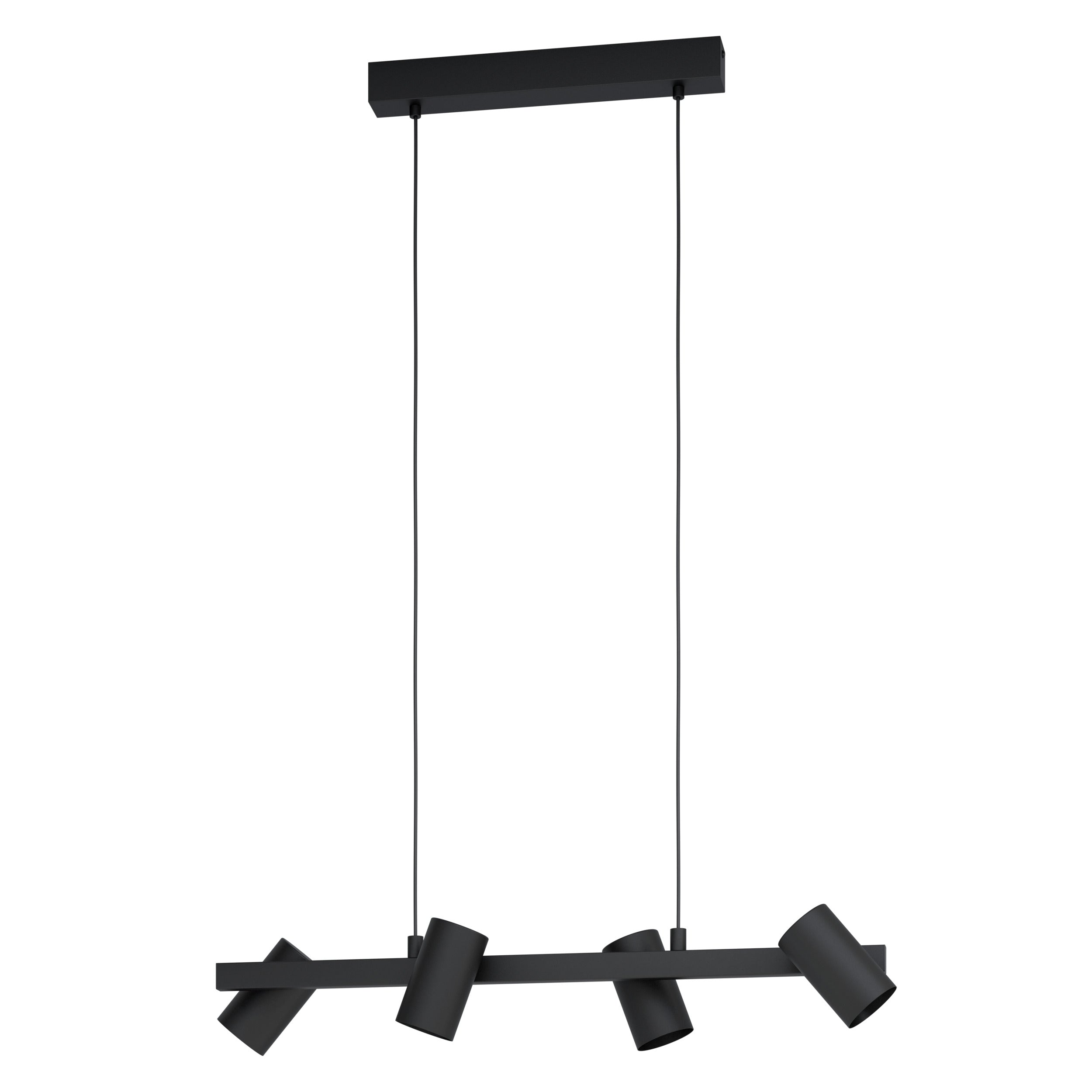 EGLO hanglamp Gatuela 1 - e14 - 76 cm - zwart
