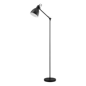 EGLO vloerlamp Priddy – e27 – 137 cm – zwart, wit EGLO vloerlamp Priddy – e27 – 137 cm – zwart, wit