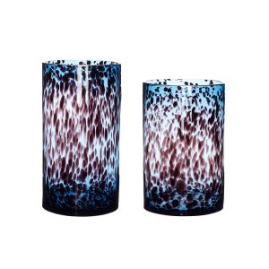 Hübsch vazen Leo – glas – ø18xh28, ø20xh37cm
