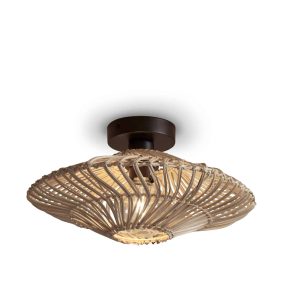 GOOD&MOJO plafonnière Zanzibar – wit – Ø40cm GOOD&MOJO plafonnière Zanzibar – wit – Ø40cm