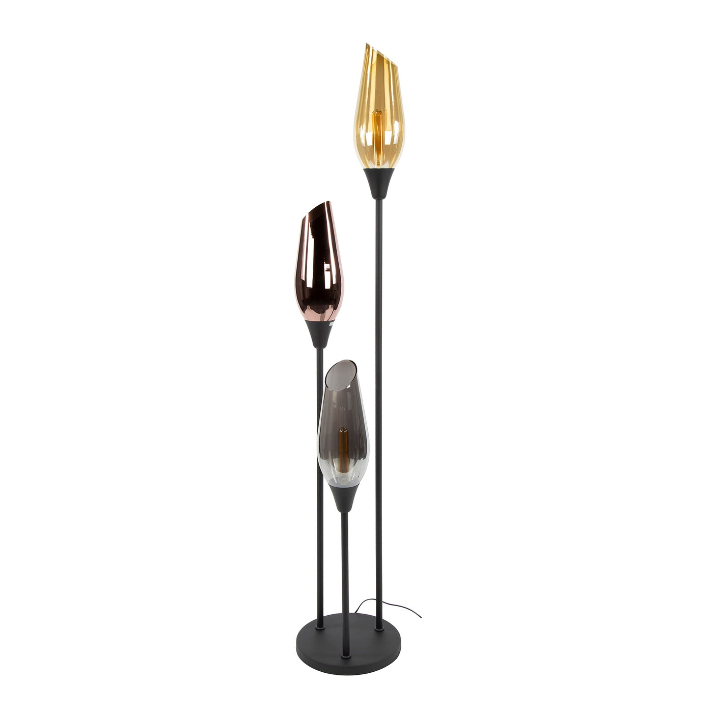 Giga Meubel Vloerlamp Cocoon - Multicolor Glas - 3-Lichts - 35x35x168c
