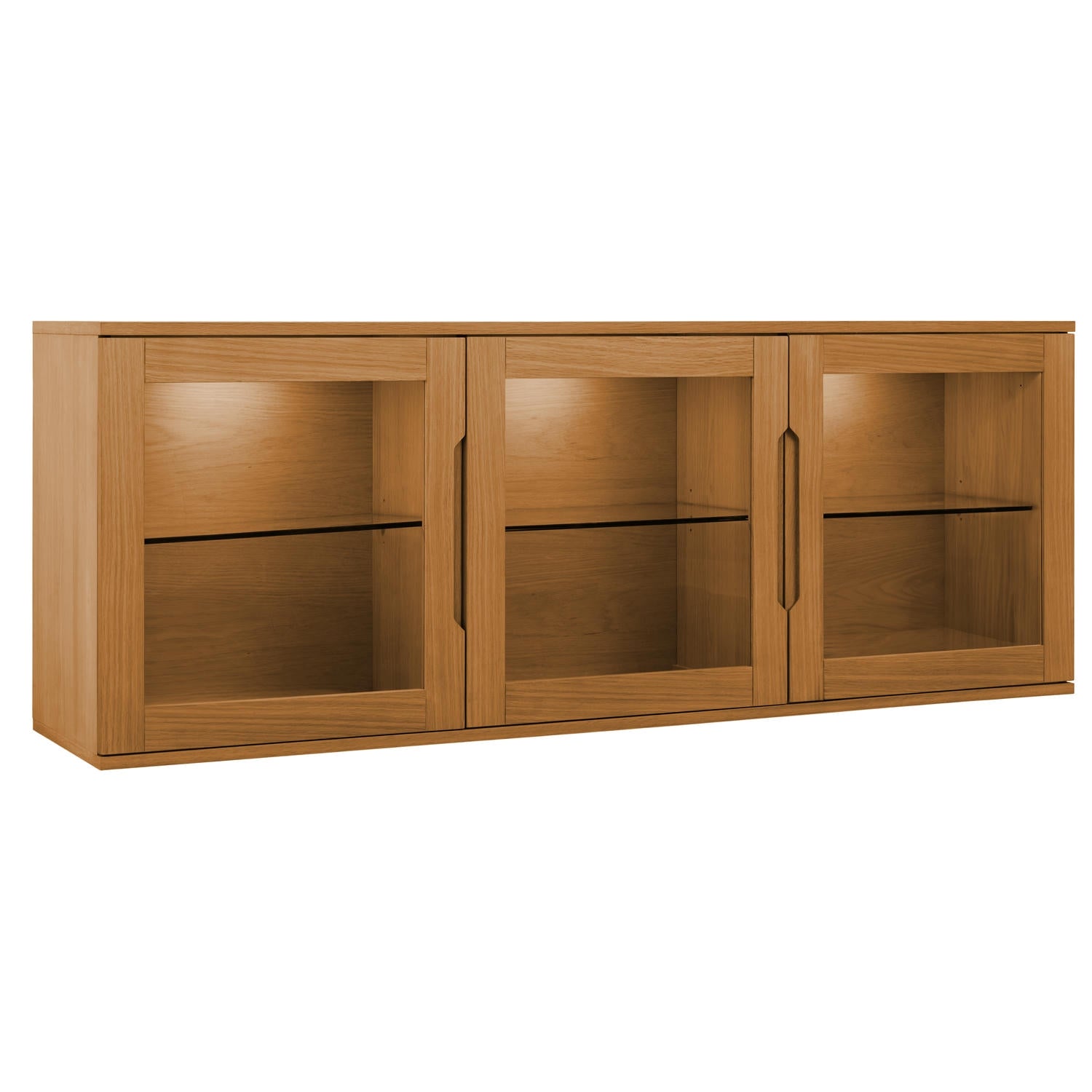 Furnhouse 3-deurs wandkast Kerteminde - Natuurlijk eikenhout - MDF, Ei
