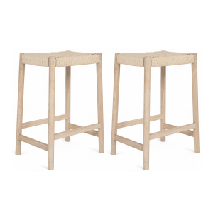 Furnhouse barkruk Ida – Witte olie – Set van 2