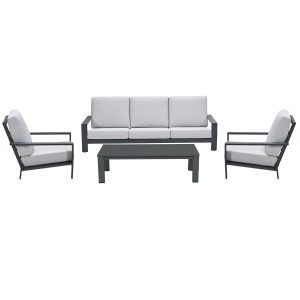Garden Impressions loungeset Coba donker grijs – valley sand – 4-delig Garden Impressions loungeset Coba donker grijs – valley sand – 4-delig