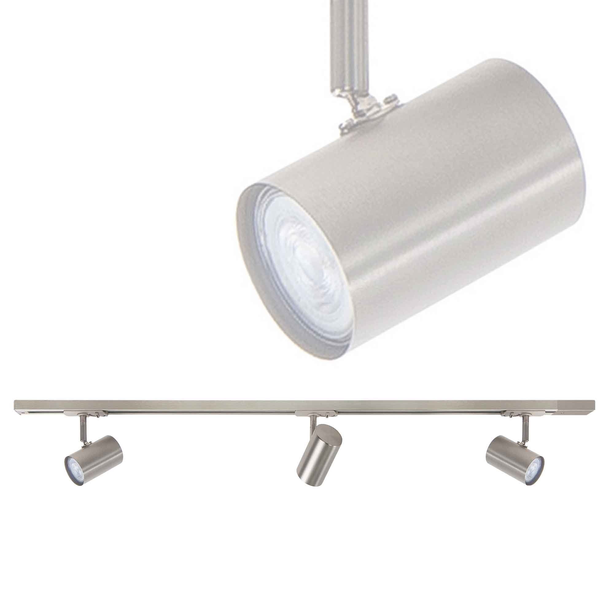 Highlight railsysteem Trackline - 3 lichts - 100 x 16 cm - mat chroom