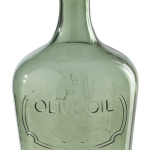 J-Line vaas – glas – olijfgroen