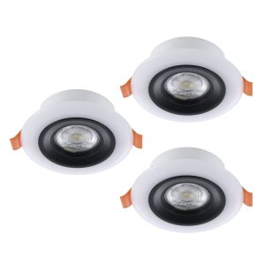 EGLO inbouwspot Calonge Rgb – led – ø 9,8 cm – zwart/wit EGLO inbouwspot Calonge Rgb – led – ø 9,8 cm – zwart/wit