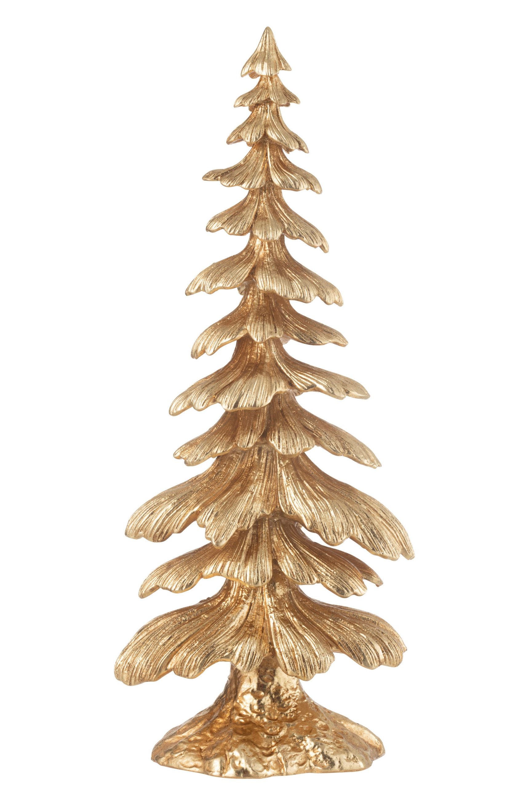 J-Line decoratie Denneboom - polyresin - goud - large