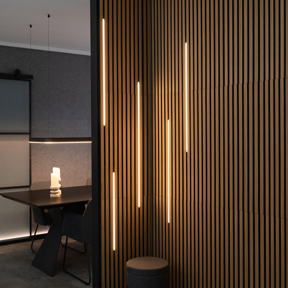 HOME DELUXE - LED-lichtstrip voor akoestisch paneel NOX - Starterset X