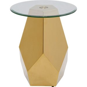 Kare Design Bijzettafel Ricchezza Ø45cm goud
