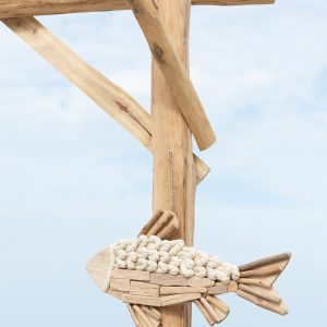 J-Line Hanger Vis – hout – naturel – large J-Line Hanger Vis – hout – naturel – large