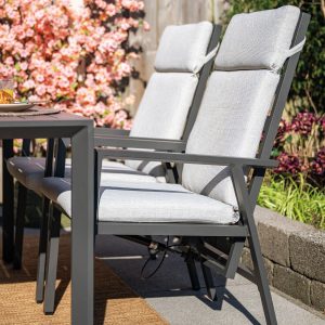 Garden Impressions Kasper tuinstoel verstelbaar – donker grijs
