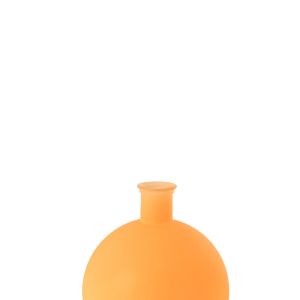 J-Line vaas Bal – glas – oranje – large – Ø 34 cm