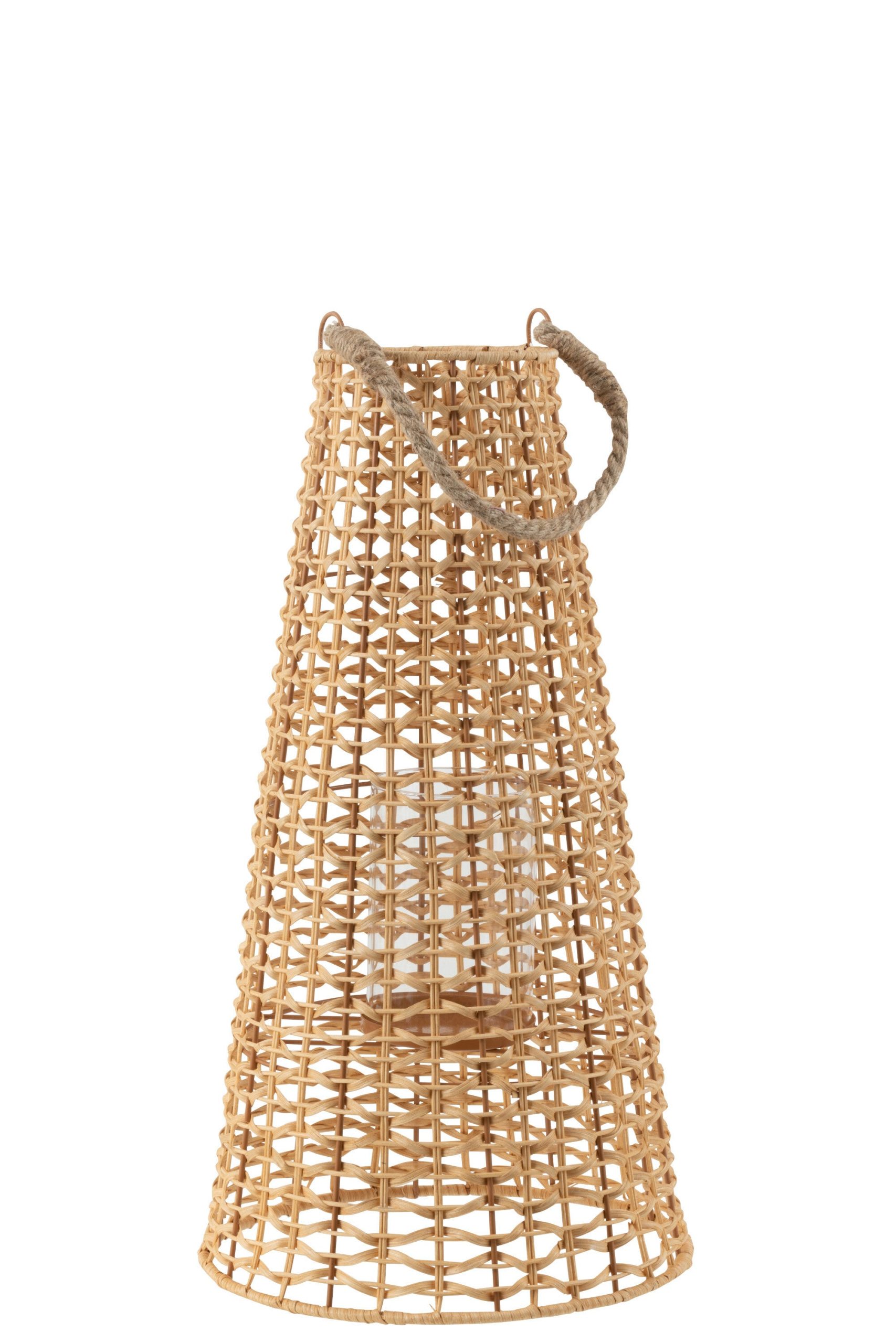 J-Line lantaarn Anais - rotan - naturel - large