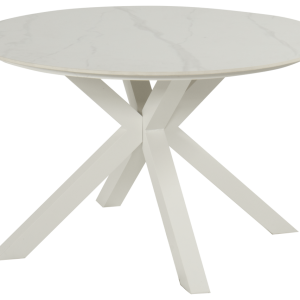 Hartman Dining Tuinset Xander – Wit Keramiek Kunststof – Ø120x75cm