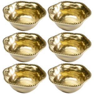 Kare Design Kommen Bell goud Ø16cm (6/Set)