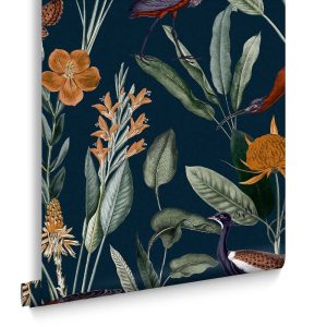 Graham & Brown Vliesbehang – Glasshouse Navy – 10mx52cm