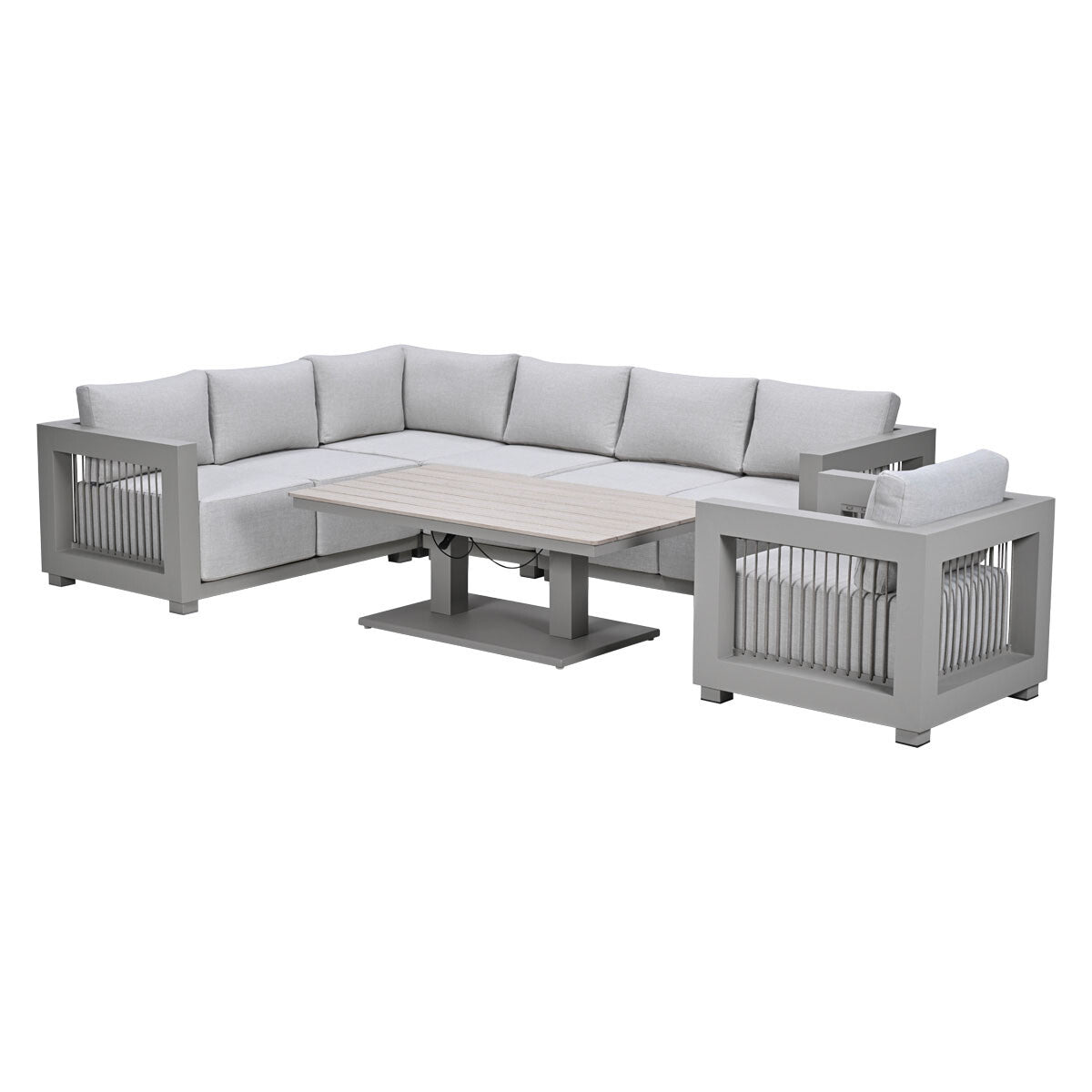 Garden Impressions Loungeset Berthill 6-delig - taupe
