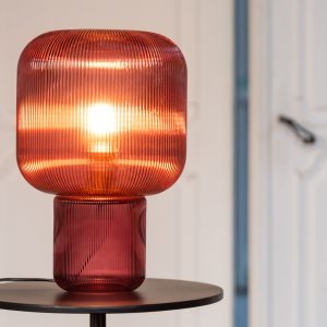 J-Line tafellamp – glas – rood J-Line tafellamp – glas – rood