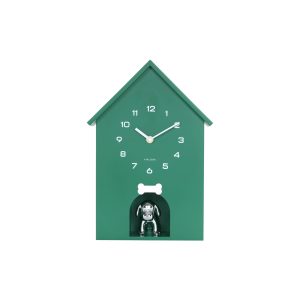 Karlsson wandklok Dog House – groen – 24.9x9x27cm Karlsson wandklok Dog House – groen – 24.9x9x27cm