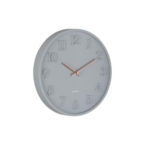 Karlsson wandklok Calma – grijs – 3.8x30x30cm Karlsson wandklok Calma – grijs – 3.8x30x30cm