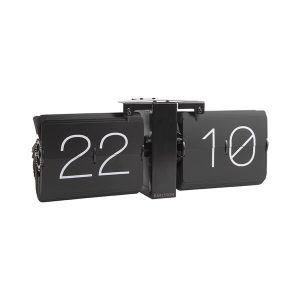 Karlsson tafelklok Flip Klok No Case – zwart – 8.5x36x14cm
