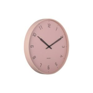 Karlsson wandklok Stark – roze – Ø40cm