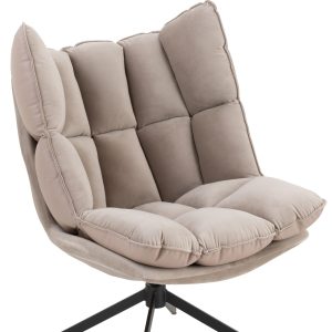 J-Line stoel Relax Kussen Op Frame – textiel/metaal – lichtgrijs J-Line stoel Relax Kussen Op Frame – textiel/metaal – lichtgrijs