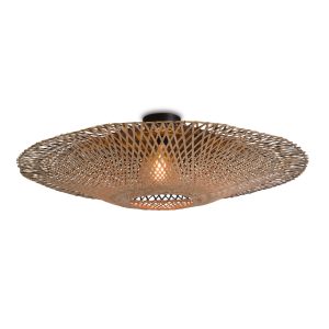 GOOD&MOJO plafonnière Kalimantan – bruin – Ø87cm GOOD&MOJO plafonnière Kalimantan – bruin – Ø87cm