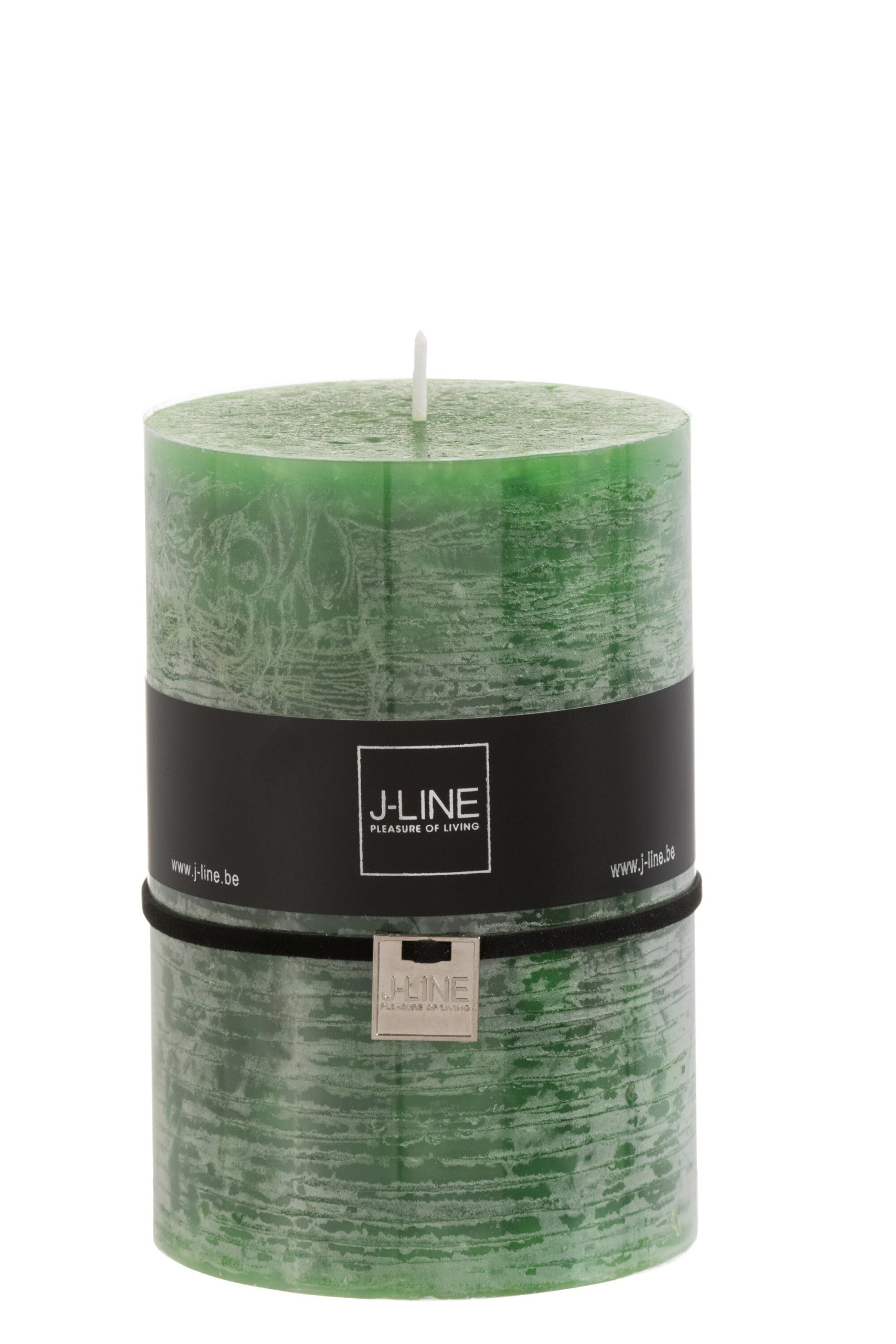 J-Line cilinderkaars - lichtgroen - XL - 95U - 6 stuks