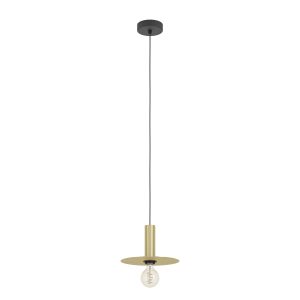 EGLO hanglamp Escandell – e27 – 25 cm – zwart/goud EGLO hanglamp Escandell – e27 – 25 cm – zwart/goud