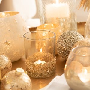 J-Line theelichthouder Ster – glas – zilver – small J-Line theelichthouder Ster – glas – zilver – small