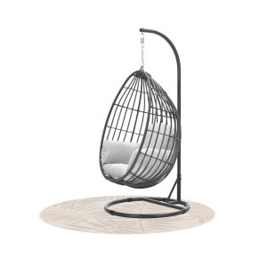 Panama hangstoel – voor binnen en buiten – inclusief decoratief karpet