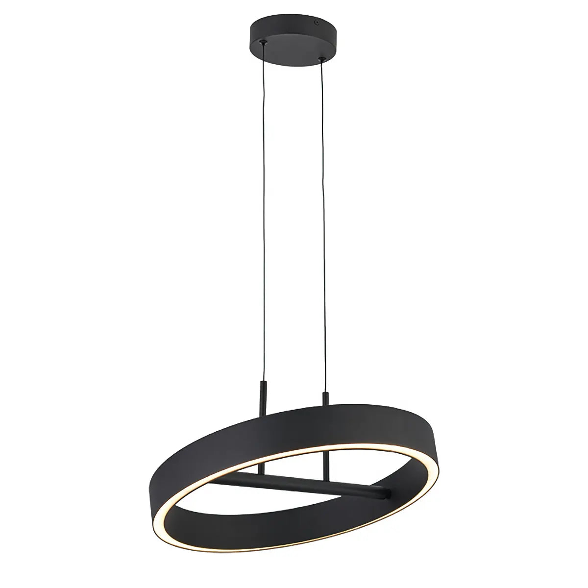 Freelight hanglamp Livello - 2 lichts - 40 x 150 cm - zwart