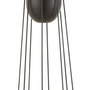 J-Line bloempot Op Voet Lijnen – metaal – zwart – large – Ø 23 cm J-Line bloempot Op Voet Lijnen – metaal – zwart – large – Ø 23 cm