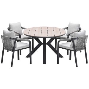 Garden Impressions tuinset Tarera – Tulli – taupe – 180×115 cm – 5-del