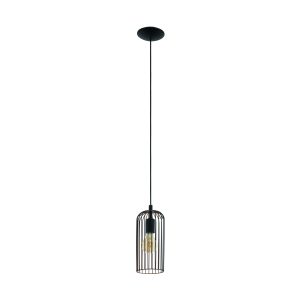 EGLO hanglamp Roccamena – 13 cm – e27 – zwart/koper EGLO hanglamp Roccamena – 13 cm – e27 – zwart/koper
