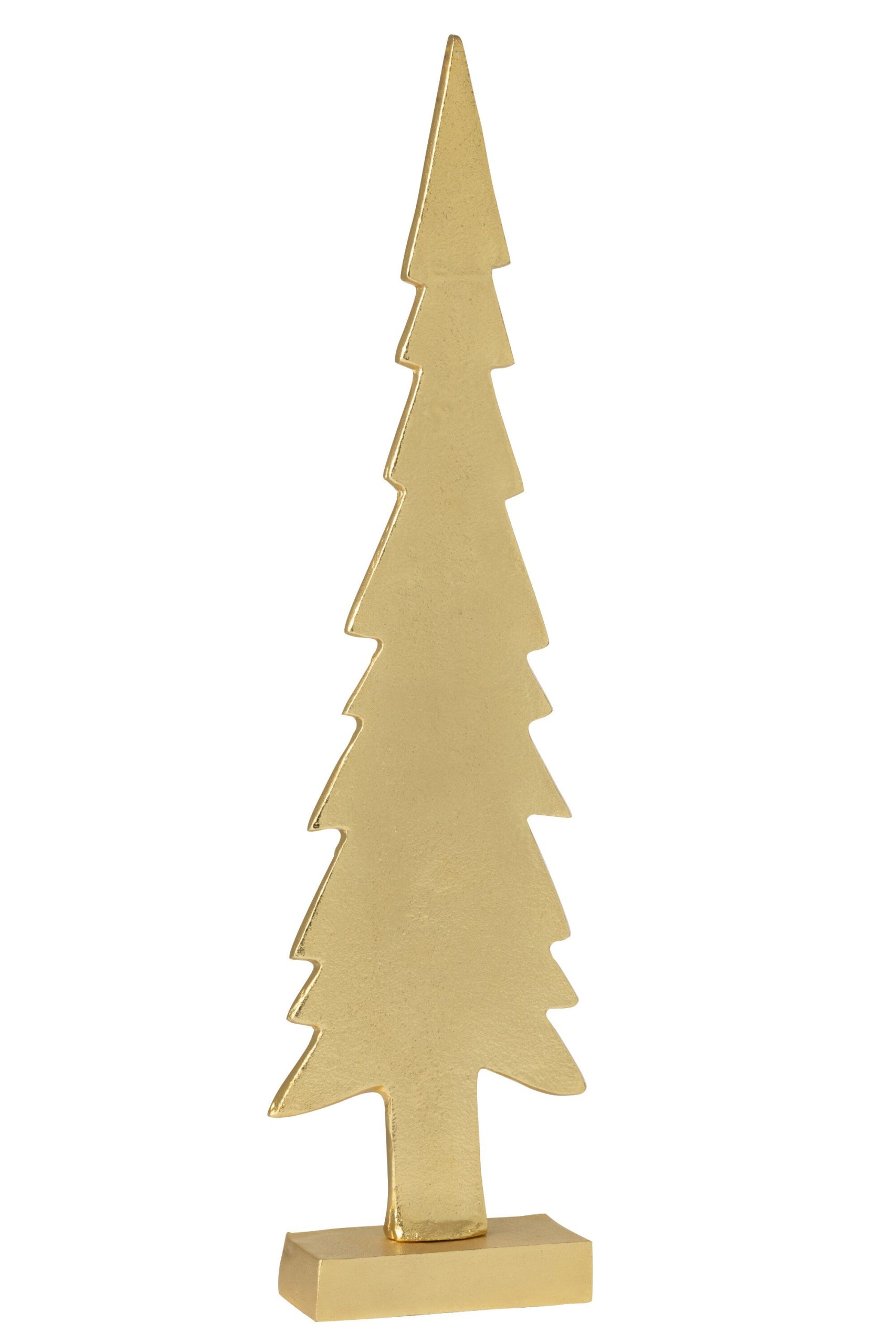 J-Line decoratie Kerstboom - aluminium - goud - large
