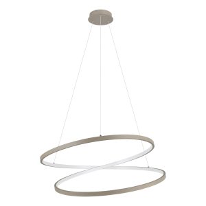 EGLO hanglamp Ruotale – led – ø 70 cm – zandkleur/beige/wit EGLO hanglamp Ruotale – led – ø 70 cm – zandkleur/beige/wit