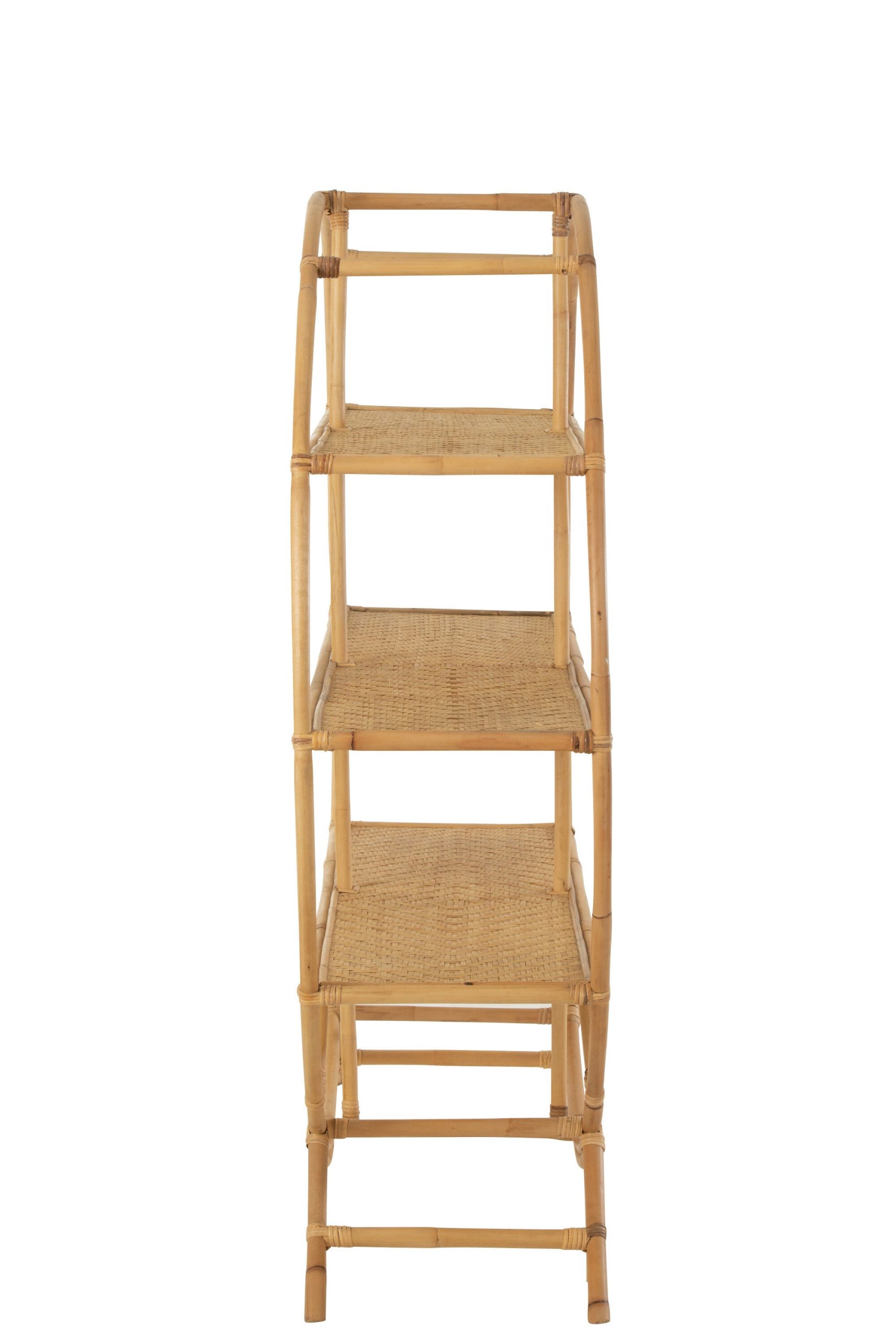 J-Line rek 3 Planken - rotan - naturel