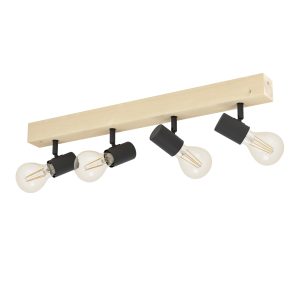EGLO spot Townshend 3 – e27 – 63 cm – bruin/zwart EGLO spot Townshend 3 – e27 – 63 cm – bruin/zwart