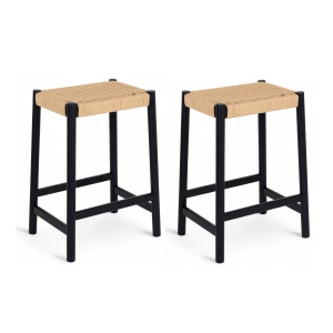 Furnhouse barkruk Ida – Zwart – Set van 2