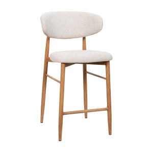 Giga Meubel Barstoel Alexia – Beige/Naturel – Zithoogte 65cm – Set van Giga Meubel Barstoel Alexia – Beige/Naturel – Zithoogte 65cm – Set van