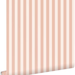 ESTAhome behang strepen terracotta roze – 53 cm x 10.05 m – 130950 ESTAhome behang strepen terracotta roze – 53 cm x 10.05 m – 130950