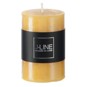 J-Line cilinderkaars – oker – small – 18U – 6 stuks