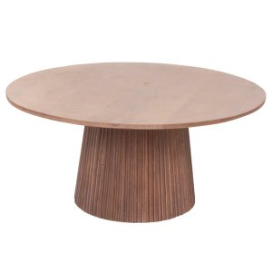 Giga Meubel Salontafel Salvador – Donkerbruin Hout – 80x80x38cm